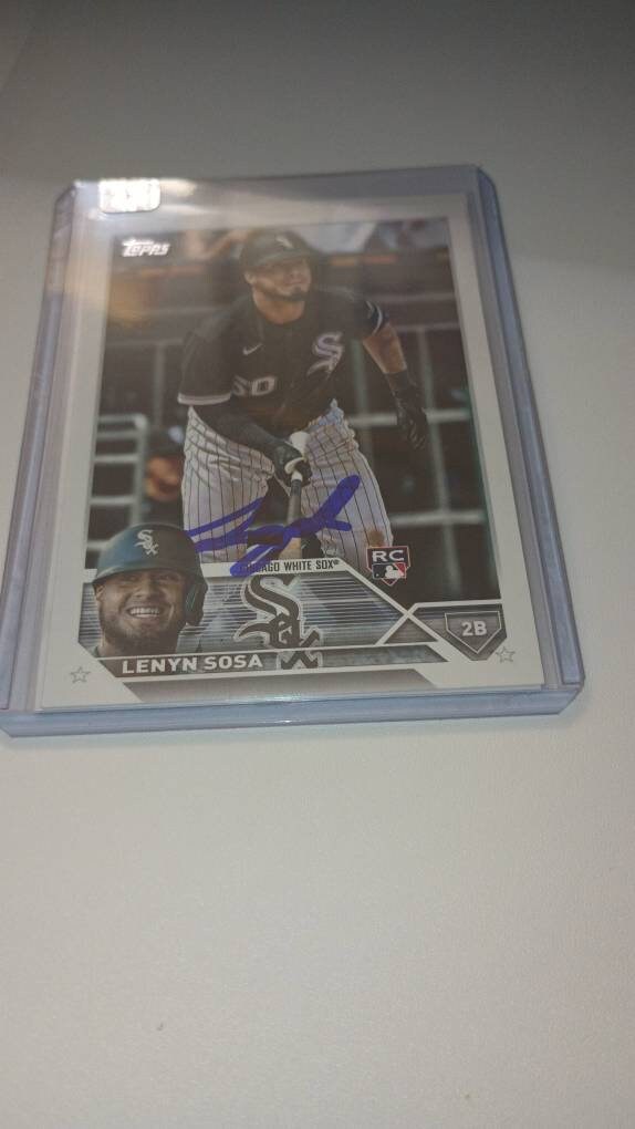 Lenyn Sosa autographed rookie card with coa