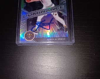 Nikola Jokic autographed card with coa