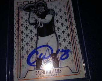 Von Caleb Williams signierte Rookie Karte mit Cert