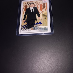 Gesigneerde Tom Cruise-kaart met karaf