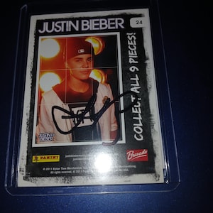 Justin bieber signed - Etsy 日本