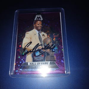 Carte dédicacée Earl Campbell avec certificat