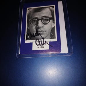 Woody Allen autograph with coa