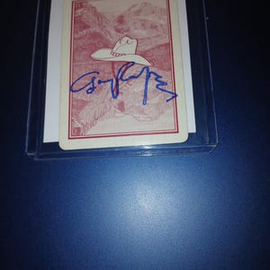 Gary Cooper autographed card with COA
