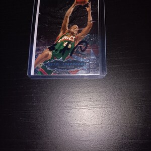Cartão autografado de Shawn Kemp com cacau