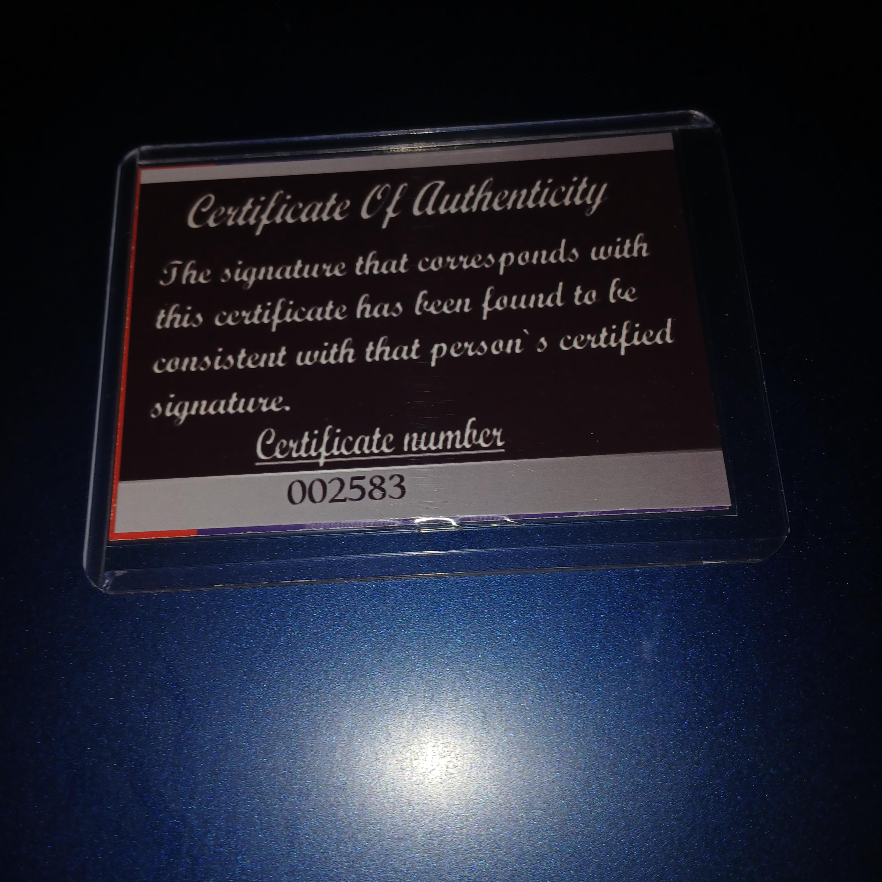 トム・ハンクスのサイン入りカード（証明書付き） - Etsy 日本