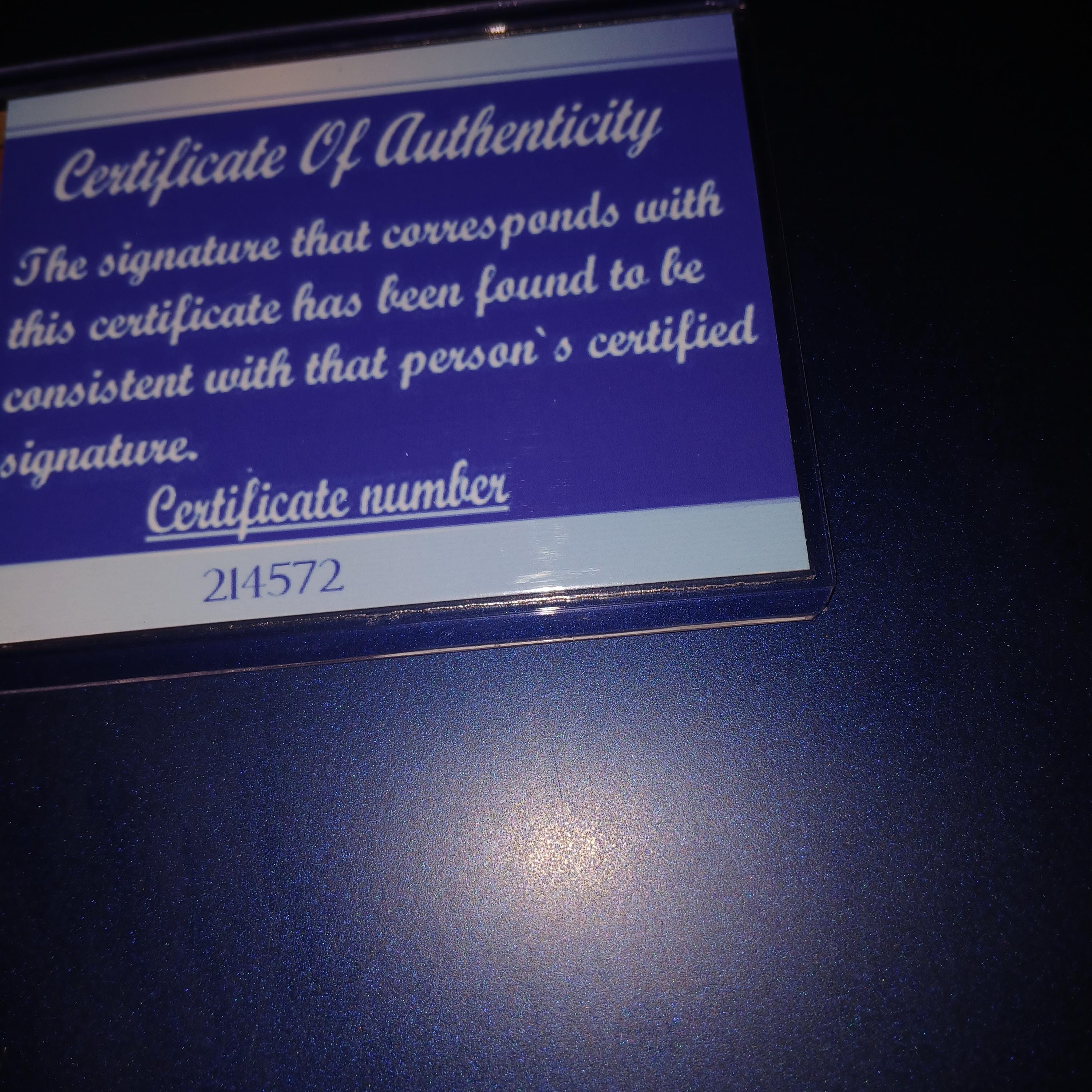 ジョージ・フォアマンの直筆サイン入りカード（証明書付き） - Etsy 日本