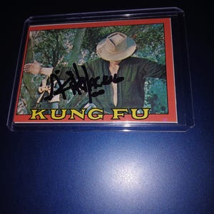 Jackie Chan autographed  card with coa