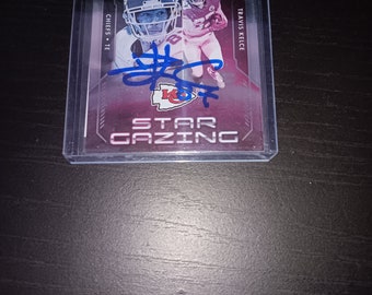 Travis Kelce autographed card with coa