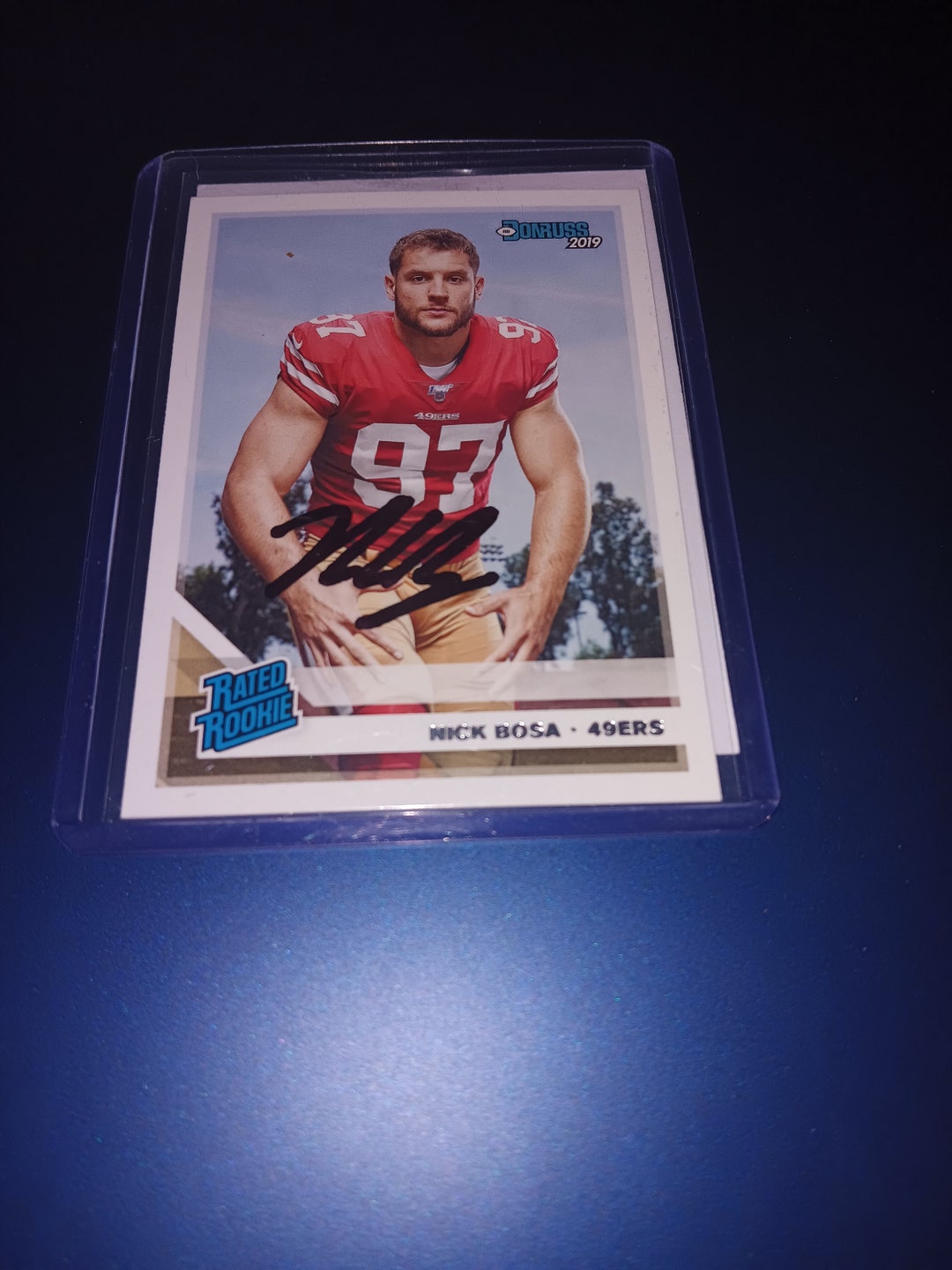 Nick Bosa Autographed Rookie Card With Coa - Etsy