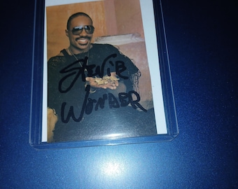 Stevie Wonder autograph with cert