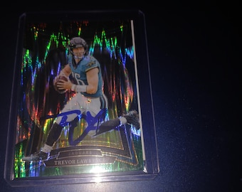 Trevor Lawrence autographed card with cert