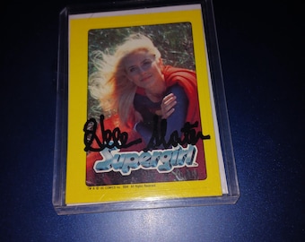 Helen Slater autographed supergirl card with cert
