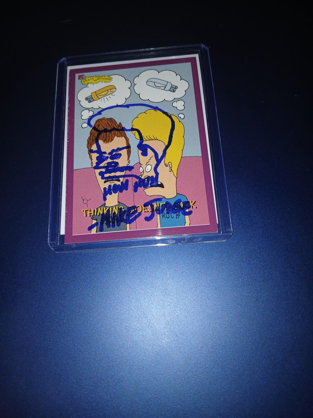Mike Judge Autographed Beavis &amp; Butthead Card With Coa - Etsy