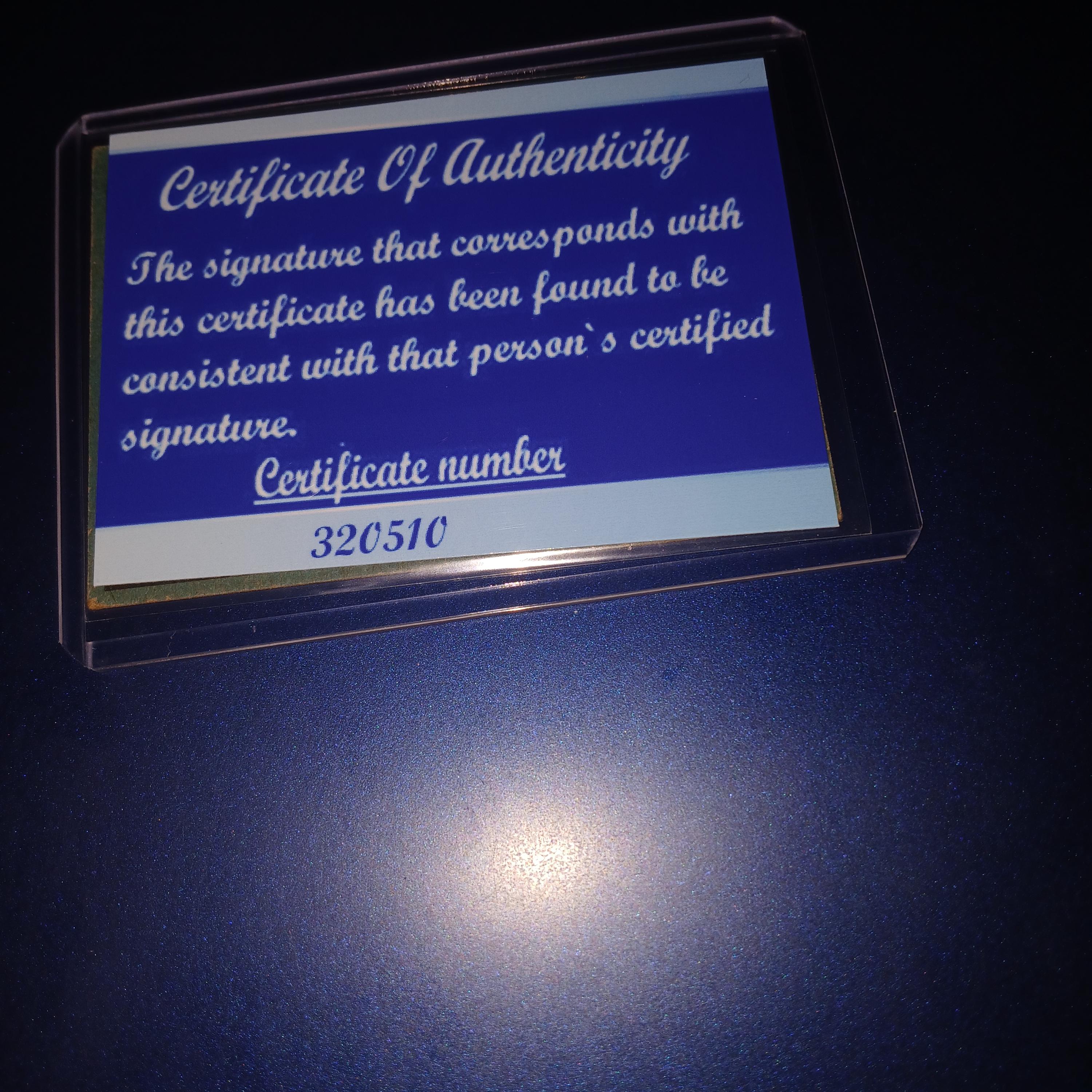 トムシーバー直筆サインカードこれは私￼