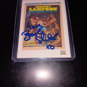 Brooke Shields autographed card with coa