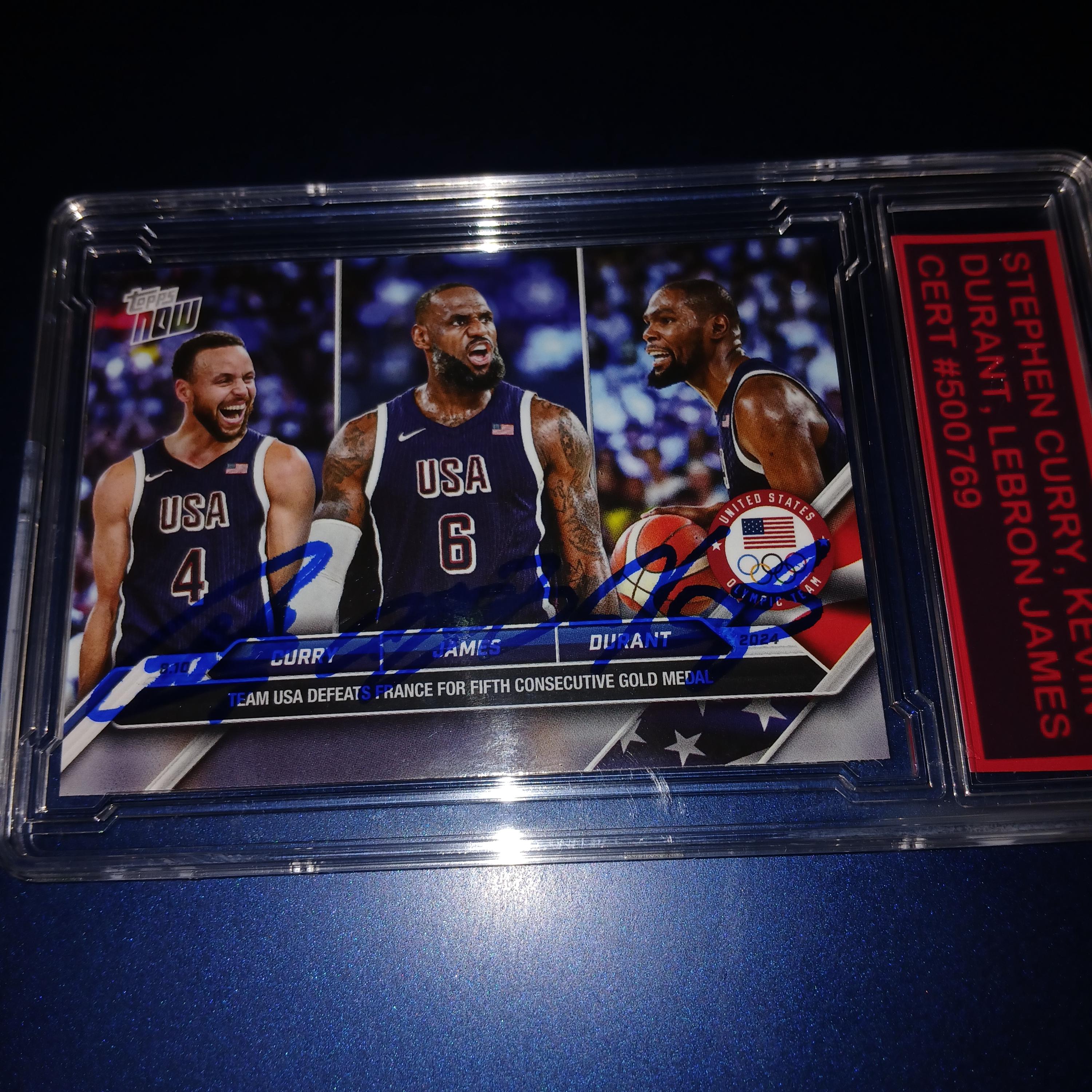 ケビン・デュラント、ステフィン・カリー、ブロンのサイン入りカード（証明書付き） - Etsy 日本, image size:3000x3000