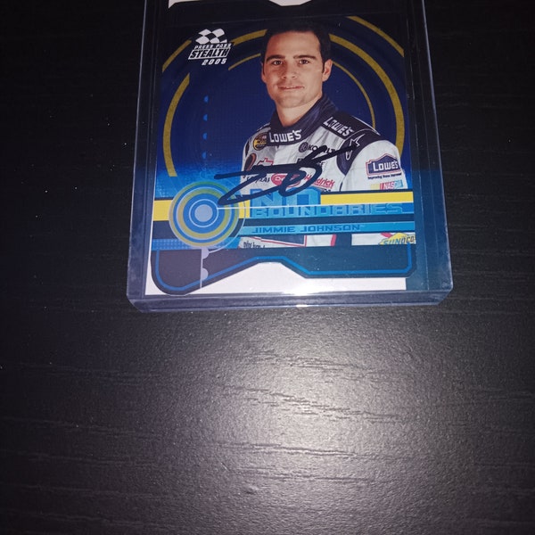 Jimmie Johnson autographed card with coa