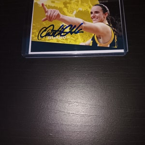 Catlin Clark autographed record breaking card with COA