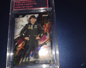 Kimi Antonelli signierte Rookie Karte mit Cert