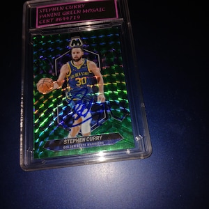 Stephen Curry autographed card with cert