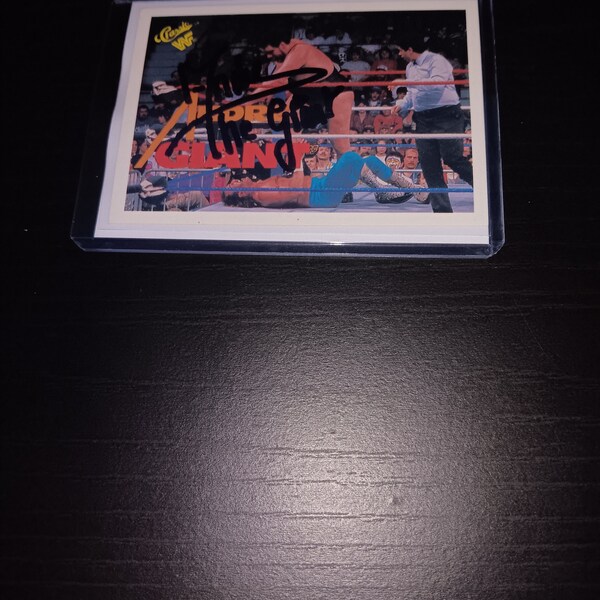Andre The Giant autographed   card with coa