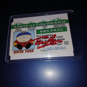 Trey Parker Carteira de motorista autografada com certificado de autenticidade