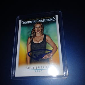 Paige Spiranac signierte Rookie Karte mit Echtheitszertifikat