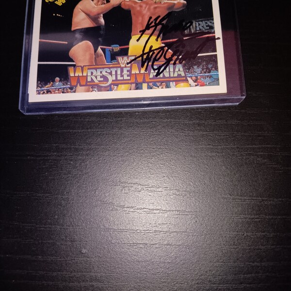 Andre The Giant autographed   card with coa