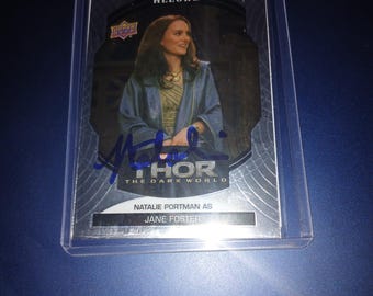 Natalie Portman Autographed star wars card with coa
