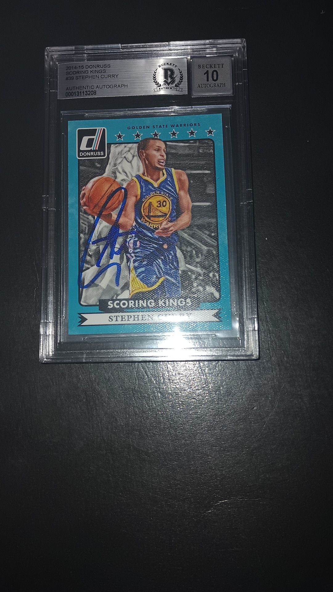 Stephen Curry Autographed Golden State Warriors Nike Swingman Jersey  Beckett COA