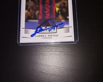 Lionel Messi autographed card with coa