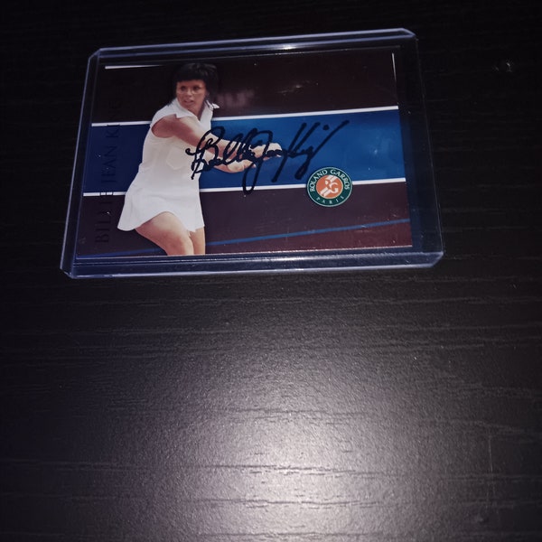 Billy Jean King autographed card with coa