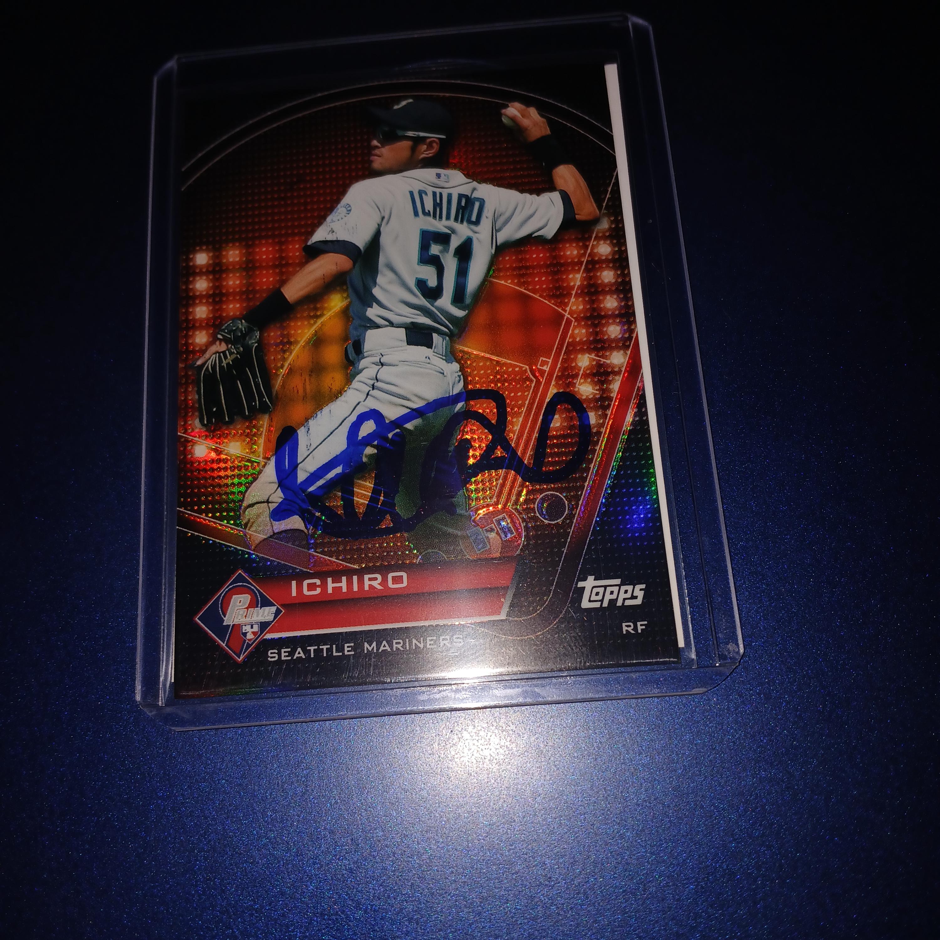 イチロー直筆サインカード（証明書付き） - Etsy 日本