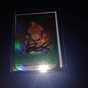 Bill Goldberg autographed card with cert
