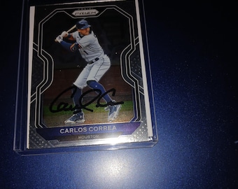 Carte autographiée par Carlos Correa avec COA