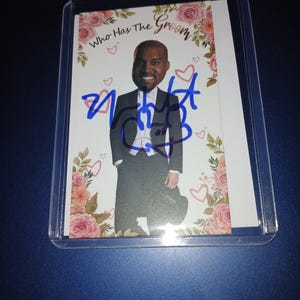 Cartão autografado por Kanye West com coa
