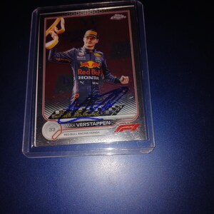 マックス・フェルスタッペンの直筆サインカード（証明書付き） - Etsy 日本