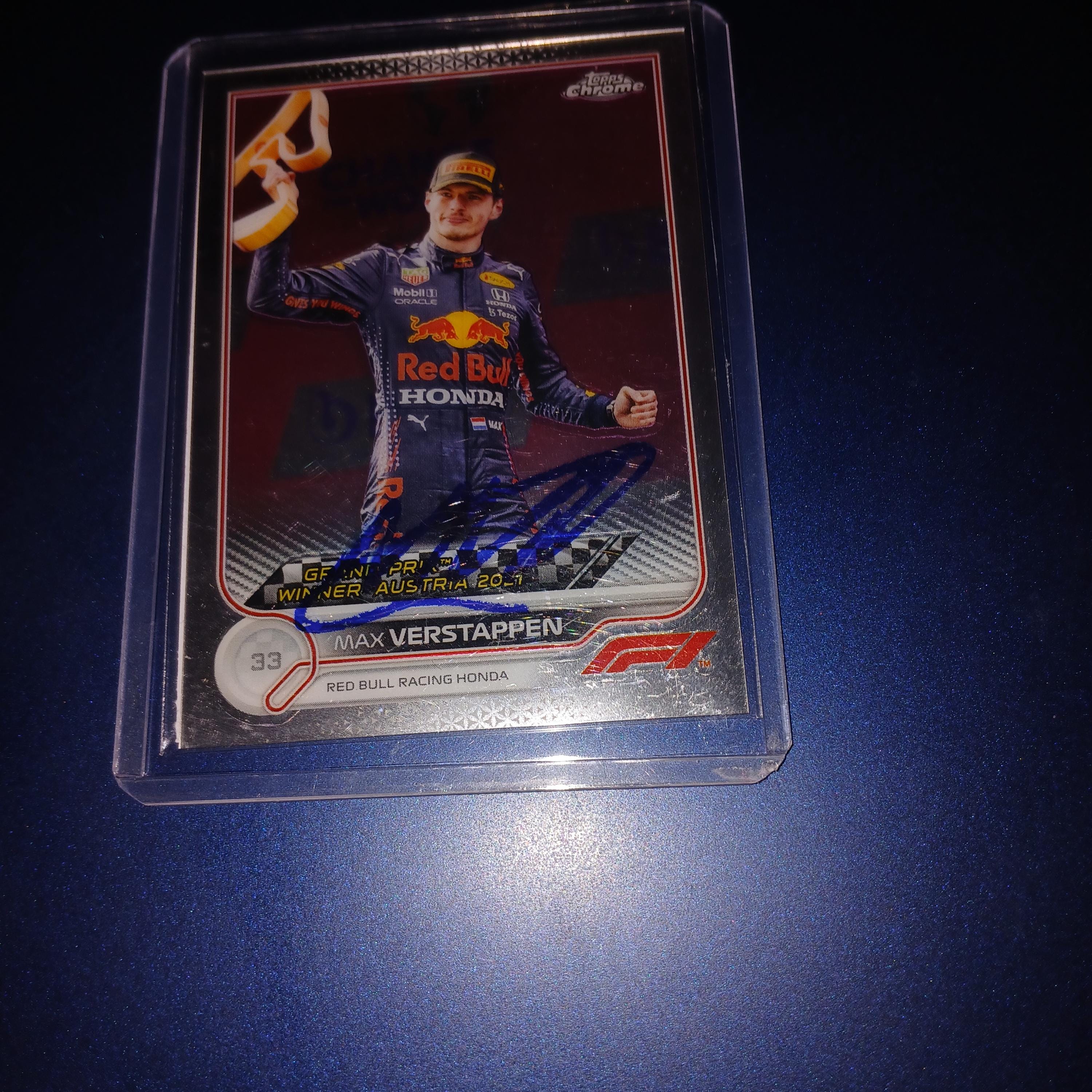 マックス・フェルスタッペンの直筆サインカード（証明書付き） - Etsy 日本