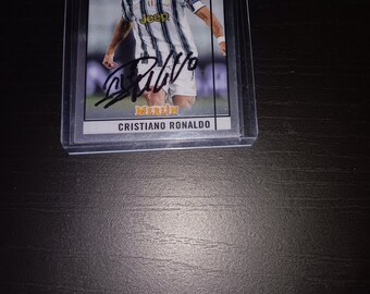 Cristiano Ronaldo autographed card with coa