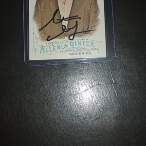 Steven Schirripa Autographed Sopranos card with coa