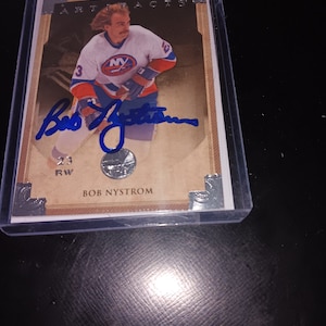Bob Nystrom autographed  card with coa