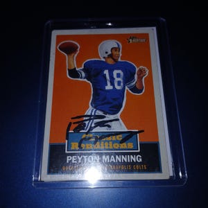 Payton Manning autographed card with cert