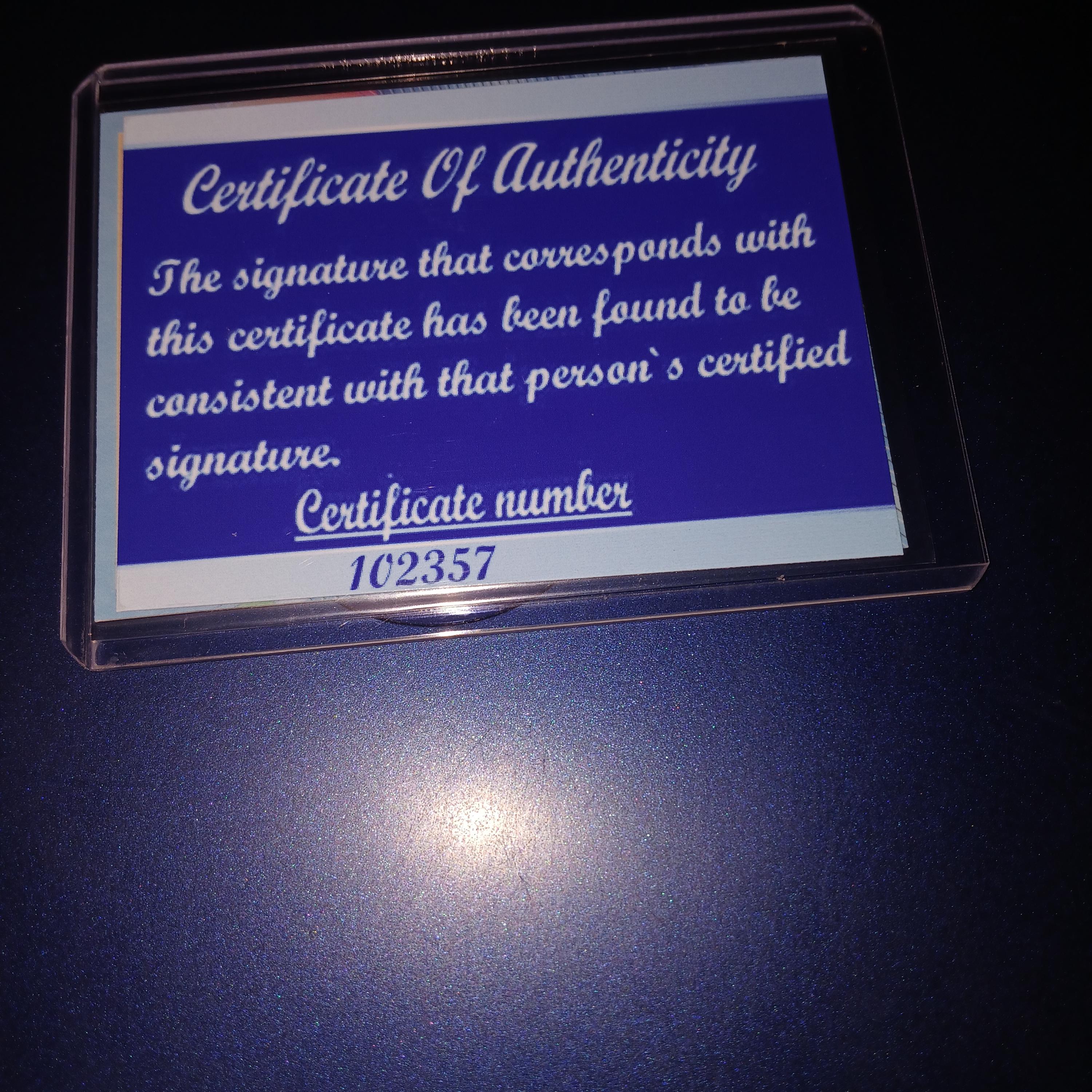 ダンズビー・スワンソンの直筆サイン入りカード（証明書付き） - Etsy 日本