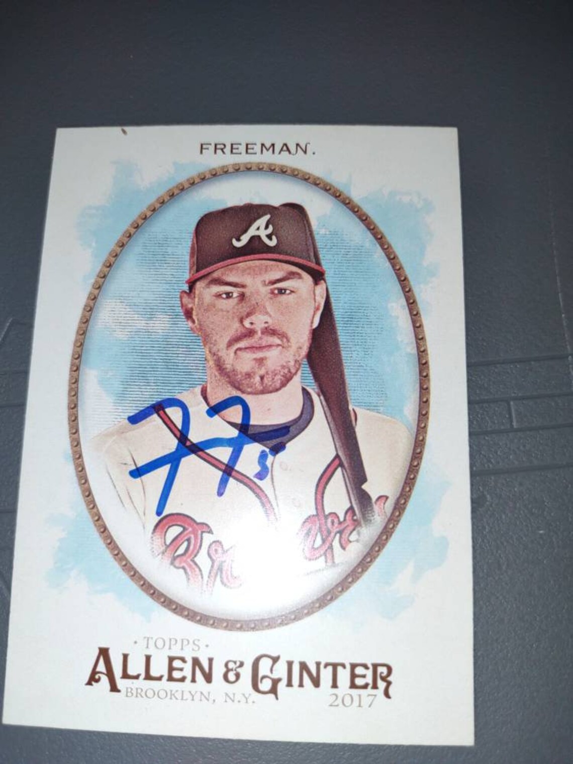 Freddie Freeman Autographed Card Etsy