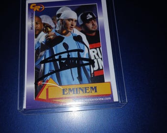 Eminem Autographed card with cert