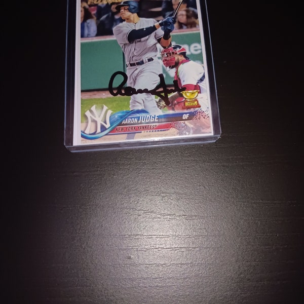 Aaron Judge autographed rookie cup card with coa