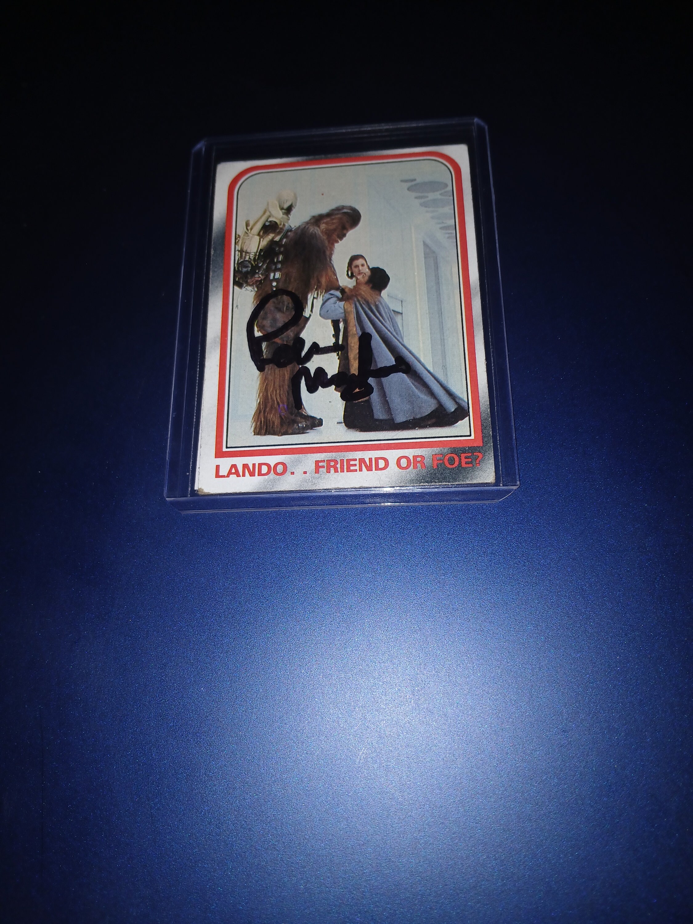 Star Wars, Peter Mayhew, Chewbacca autographed card with cert 