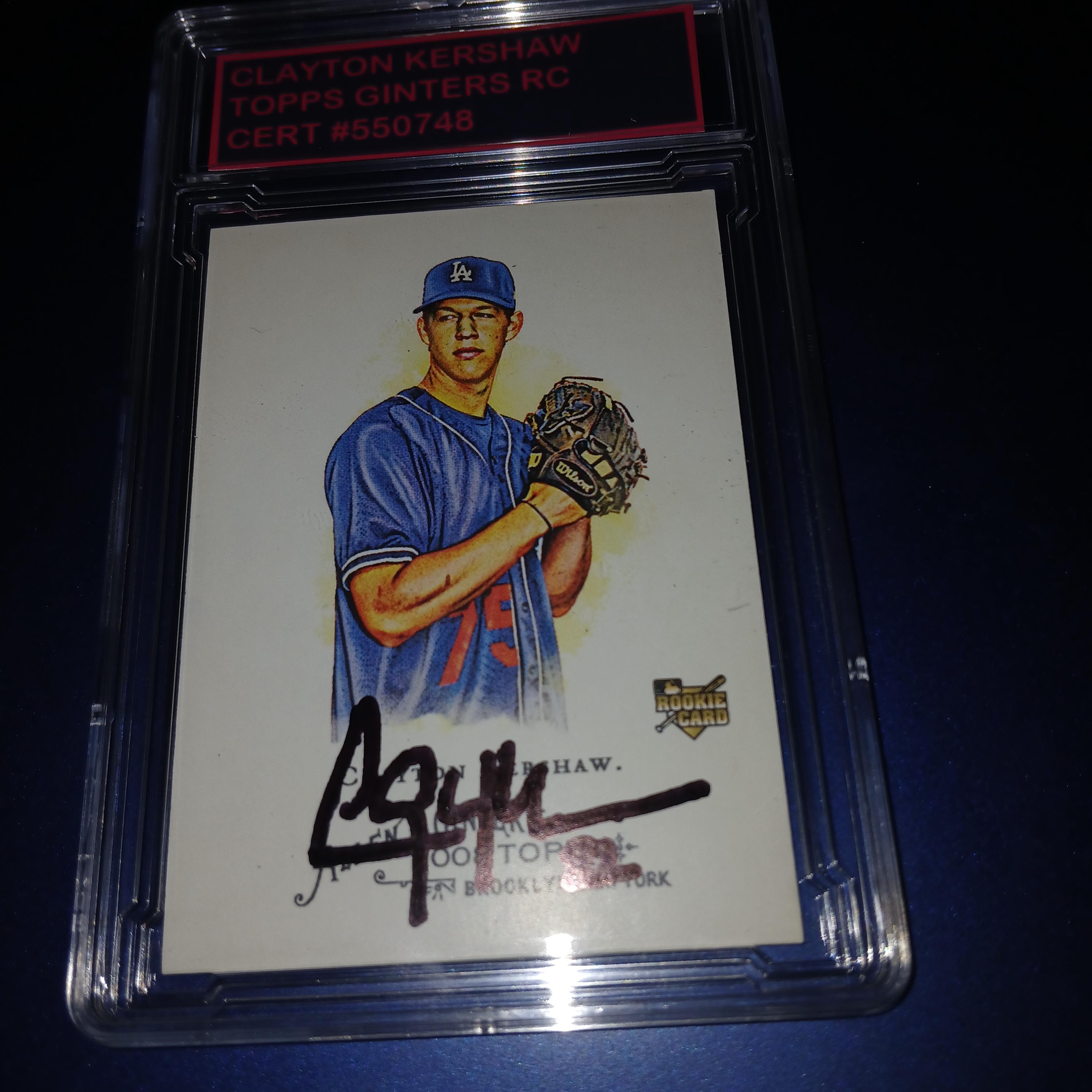 Clayton Kershaw クレイトン•カーショウ　直筆サインフォト クレイトン・カーショー 直筆サインカード 【公式通販】