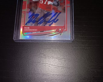 Rob Gronkowski autographed card with coa